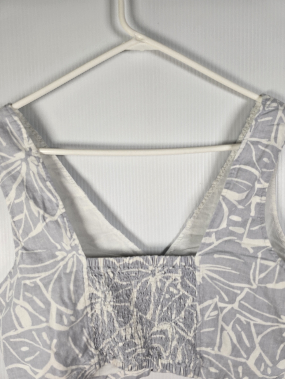 NWOT Madewell Womens Gwen Abstract Floral Linen Blend Supercrop Vest Top Size 10 - Picture 11 of 15